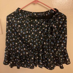 Abercrombie & Fitch Ruffle Wrap Mini Skirt